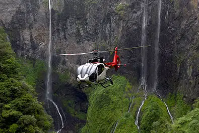 Hélicoptère survol des cirques de La Réunion